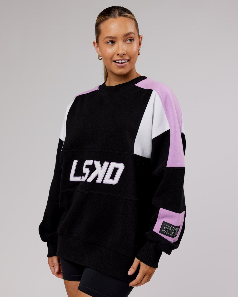 Black / Lilac LSKD Slam Sweater Oversize | SD0689271