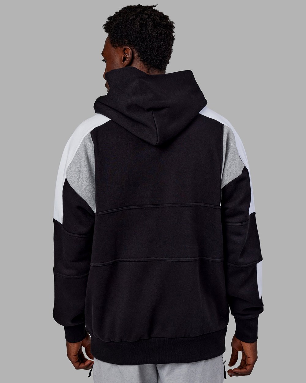 Black / Lt Grey Marl LSKD Slam Hoodie Oversize | YX5391062