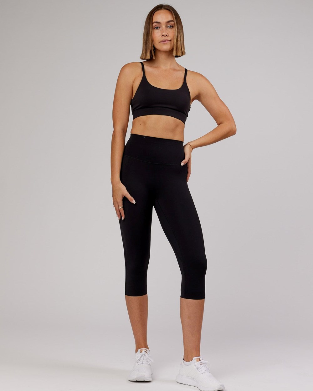 Black No Logo LSKD Elixir 3/4 Length Legging | DK3607851