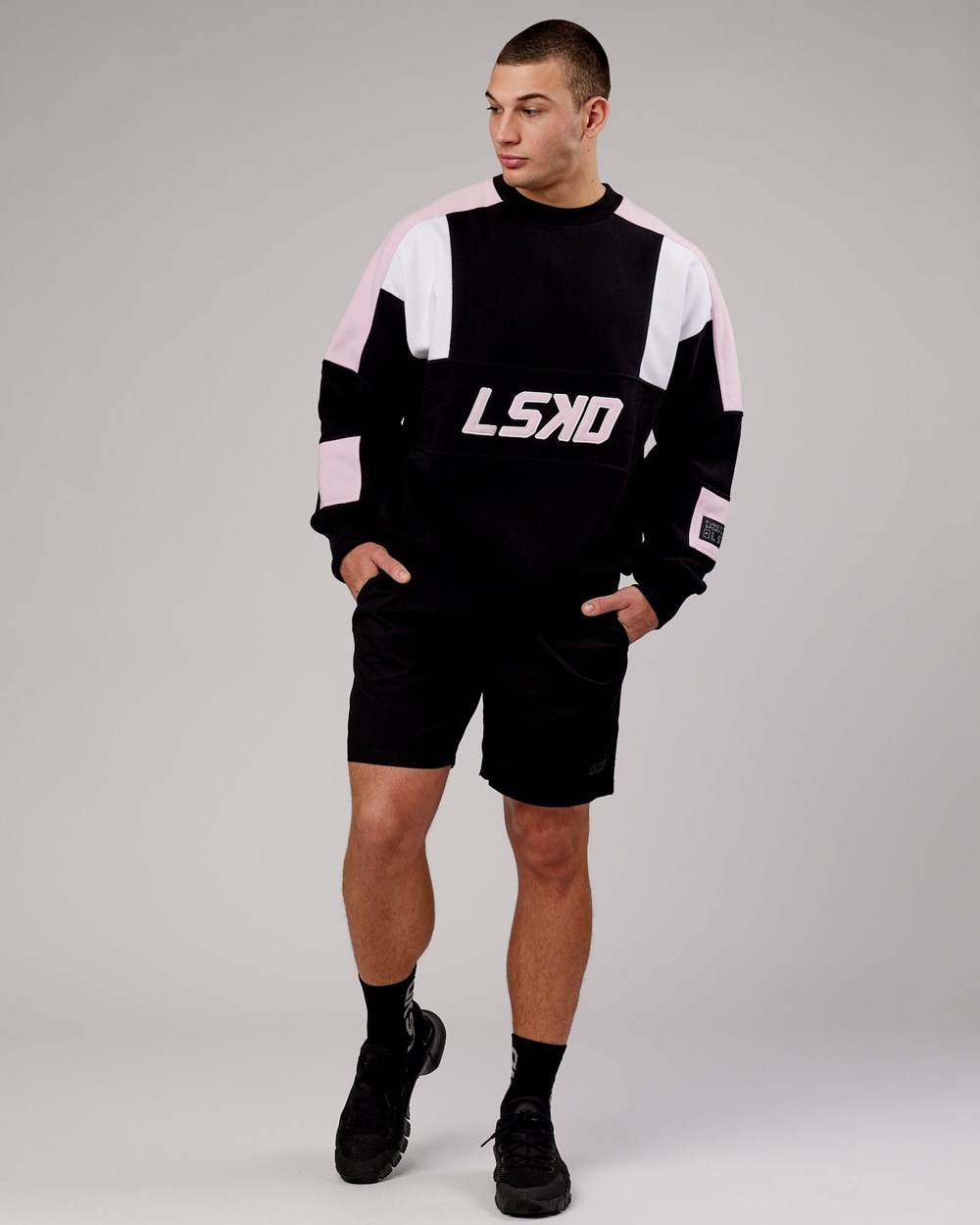 Black / Petal Pink LSKD Slam Sweater Oversize | DZ0286154