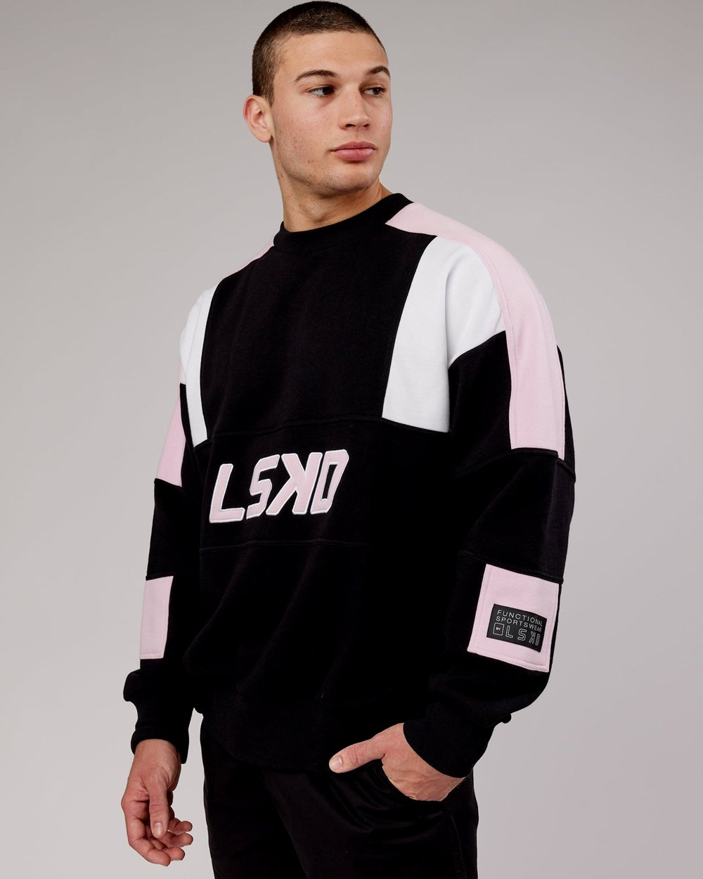 Black / Petal Pink LSKD Slam Sweater Oversize | DZ0286154