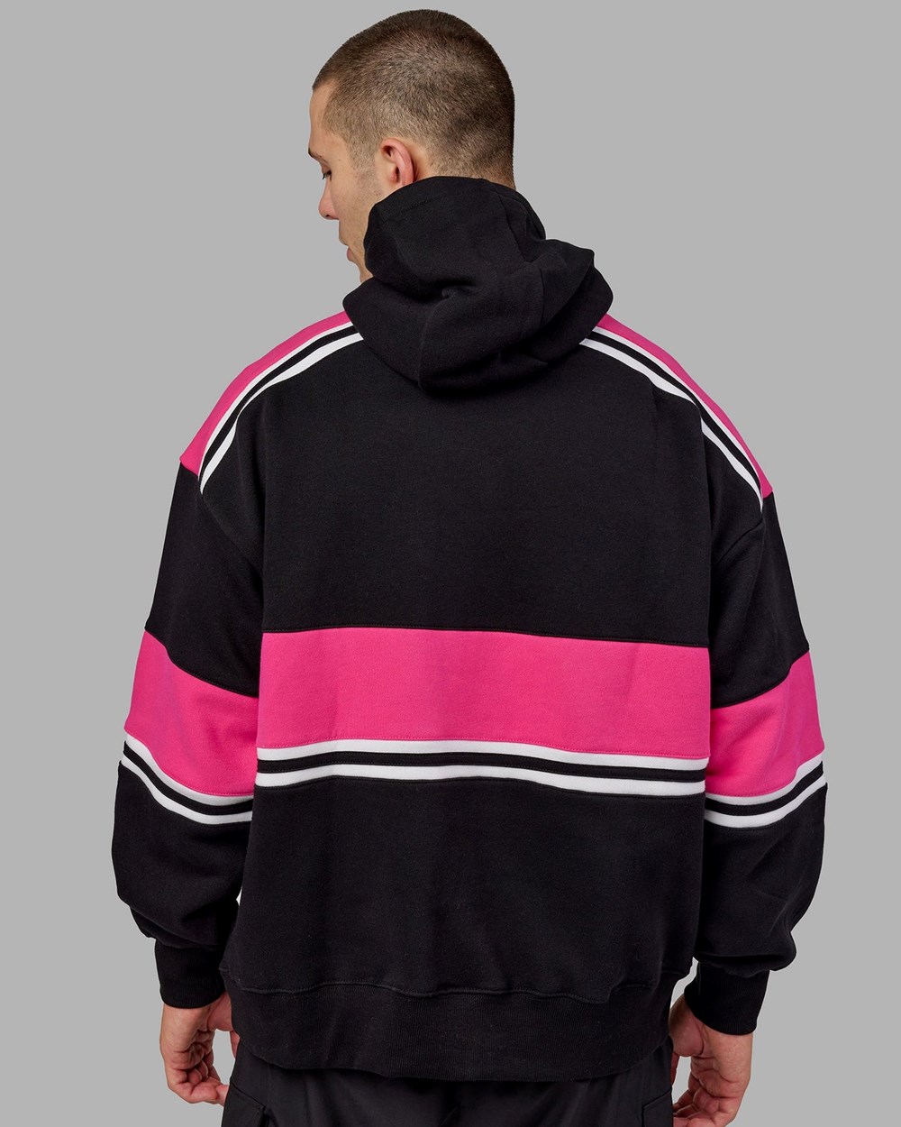 Black / Pink LSKD A-Team Hoodie Oversize | LO0812745