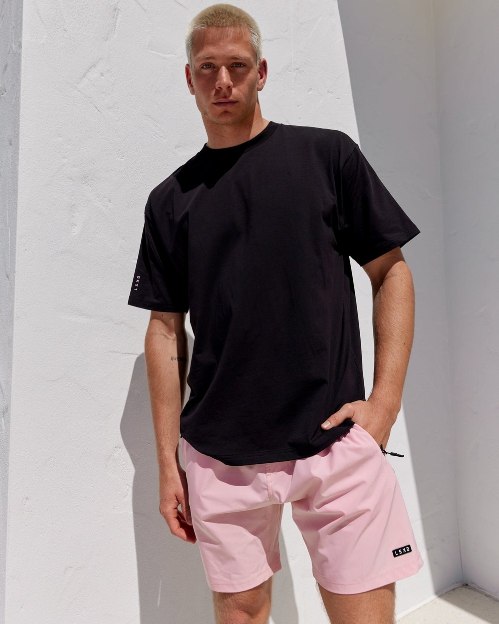 Black / Pink LSKD LTRD FLXCotton Tee Oversize | BX1589602