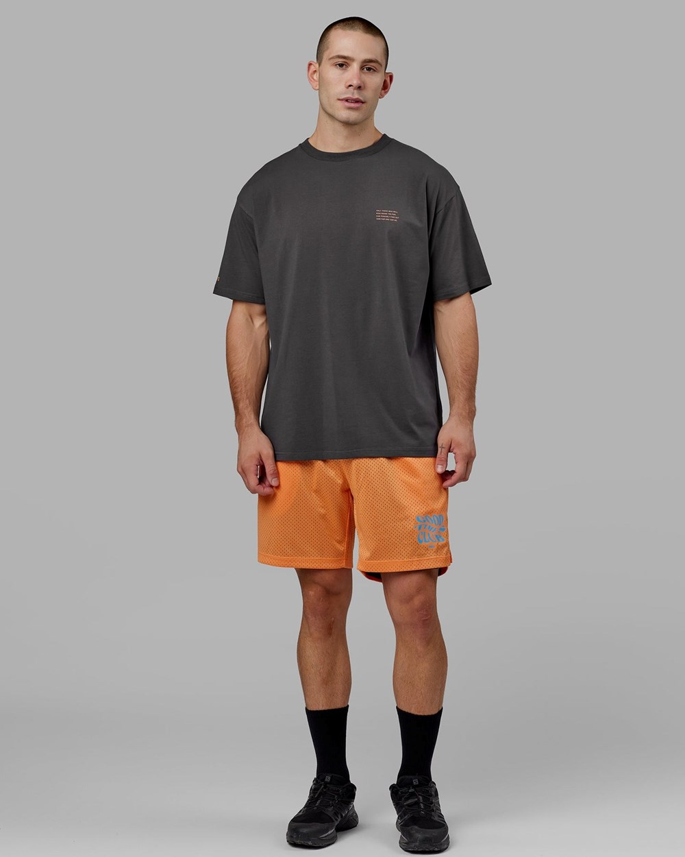 Black / Tangerine LSKD Hyper Reversible Basketball Short | FK1972630