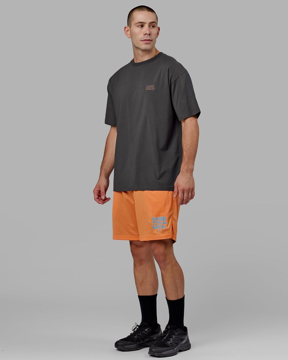 Black / Tangerine LSKD Hyper Reversible Basketball Short | FK1972630