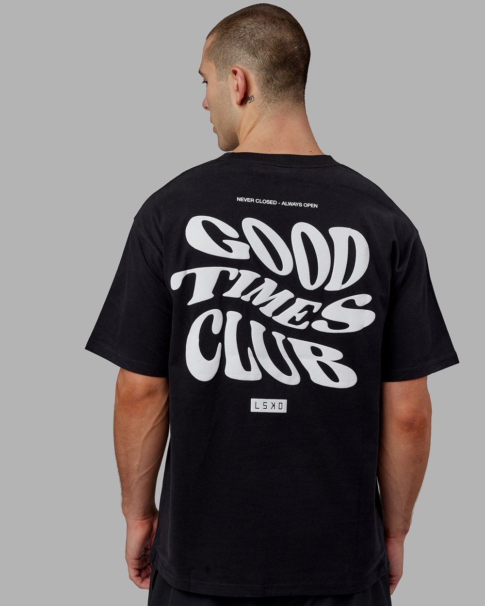 Black / White LSKD Good Times Heavyweight Tee Oversize | BF2874503