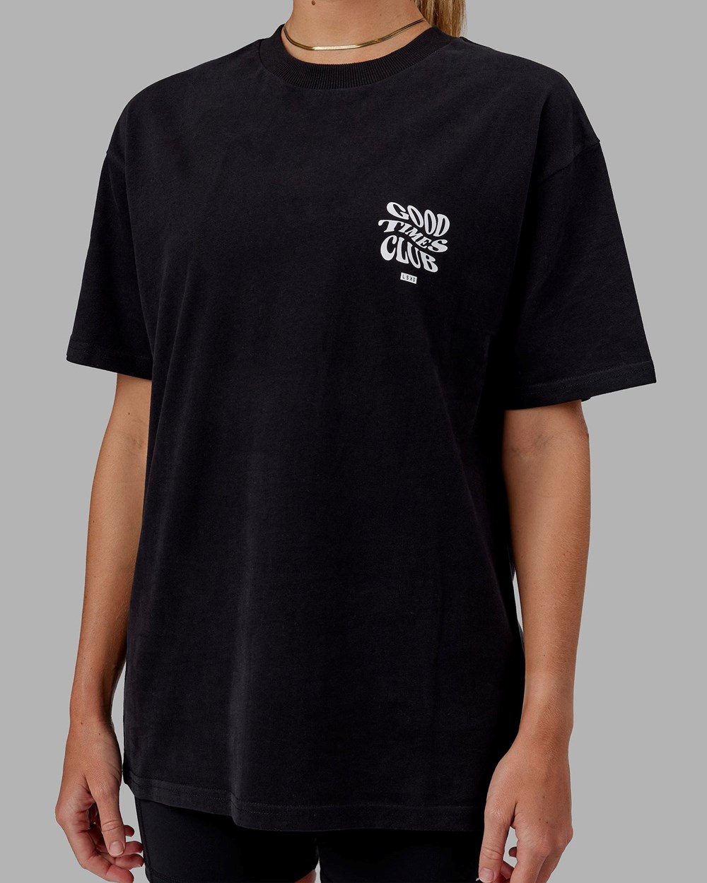 Black / White LSKD Good Times Heavyweight Tee Oversize | SE2438671