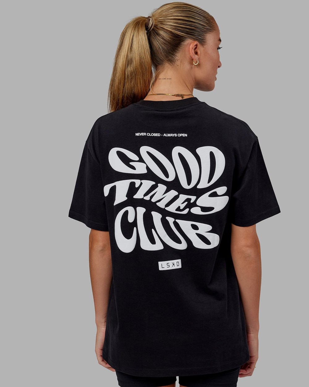 Black / White LSKD Good Times Heavyweight Tee Oversize | SE2438671