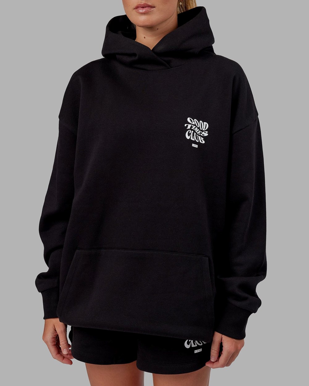 Black / White LSKD Good Times Hoodie Oversize | CY4587036