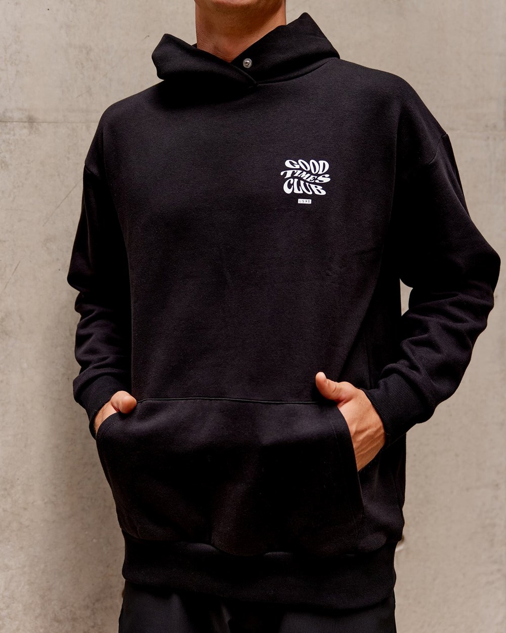 Black / White LSKD Good Times Hoodie Oversize | PO0295364