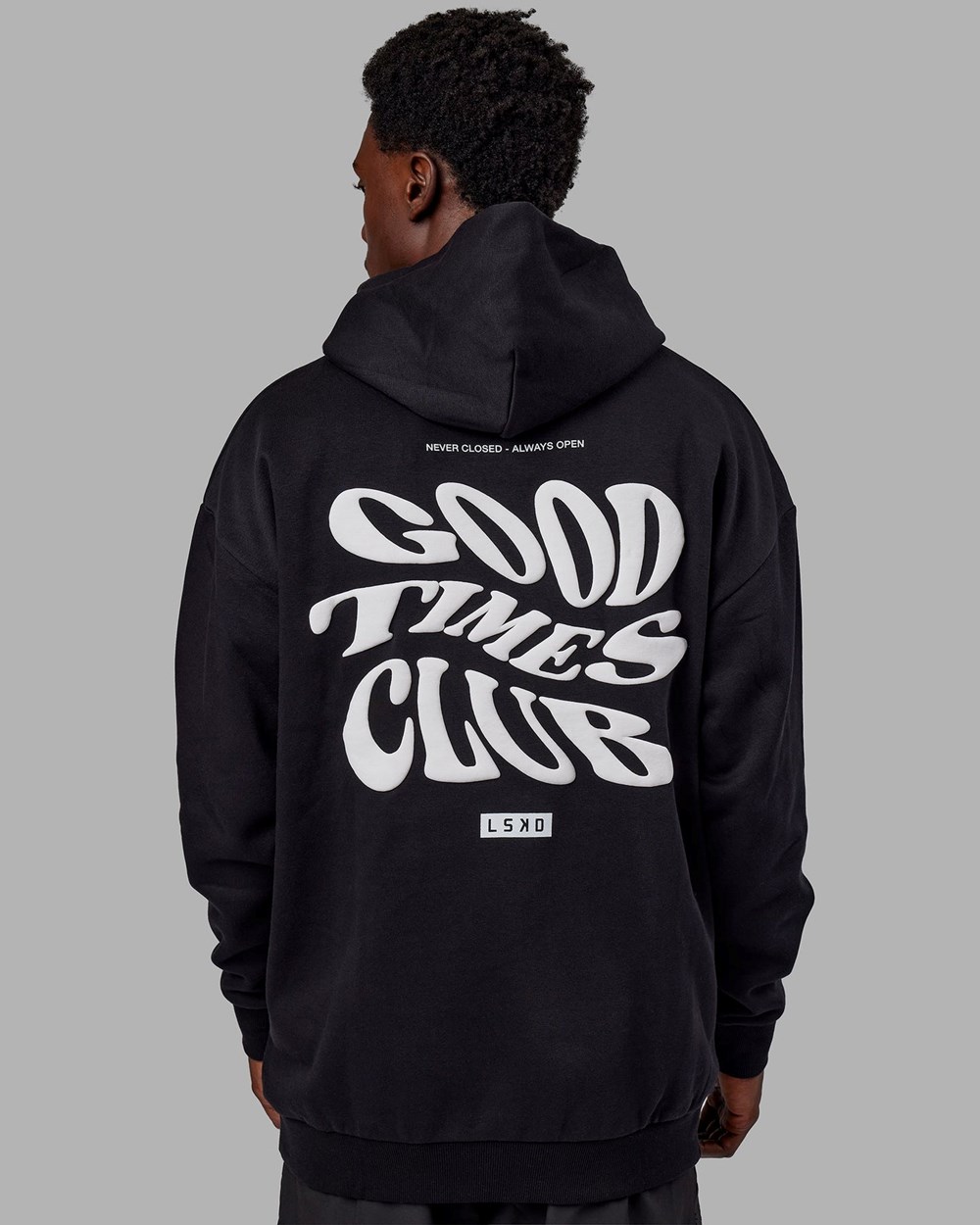 Black / White LSKD Good Times Hoodie Oversize | PO0295364