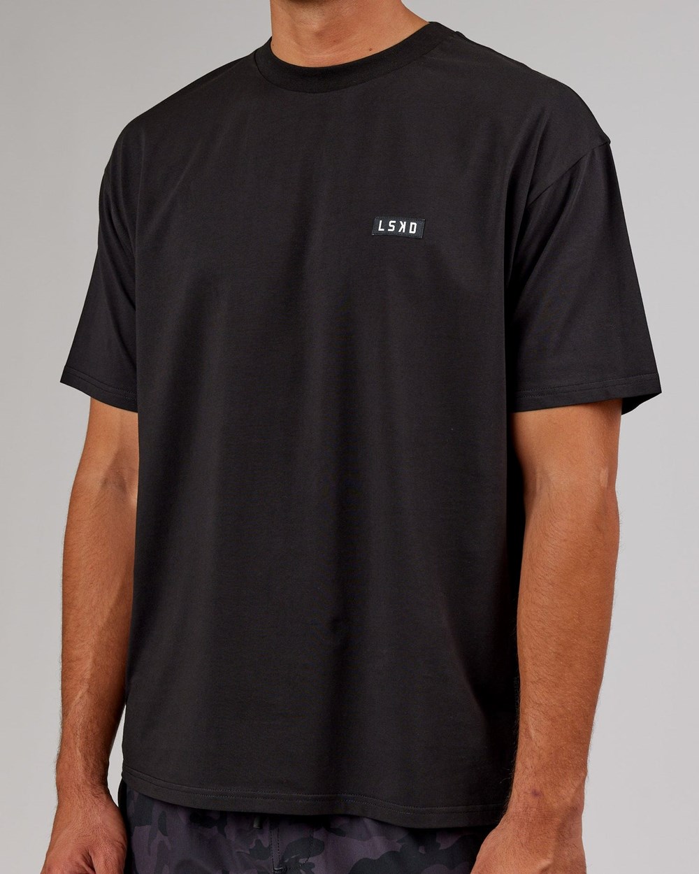 Black / White LSKD Iconic FLXCotton Tee Oversize | HJ5832047