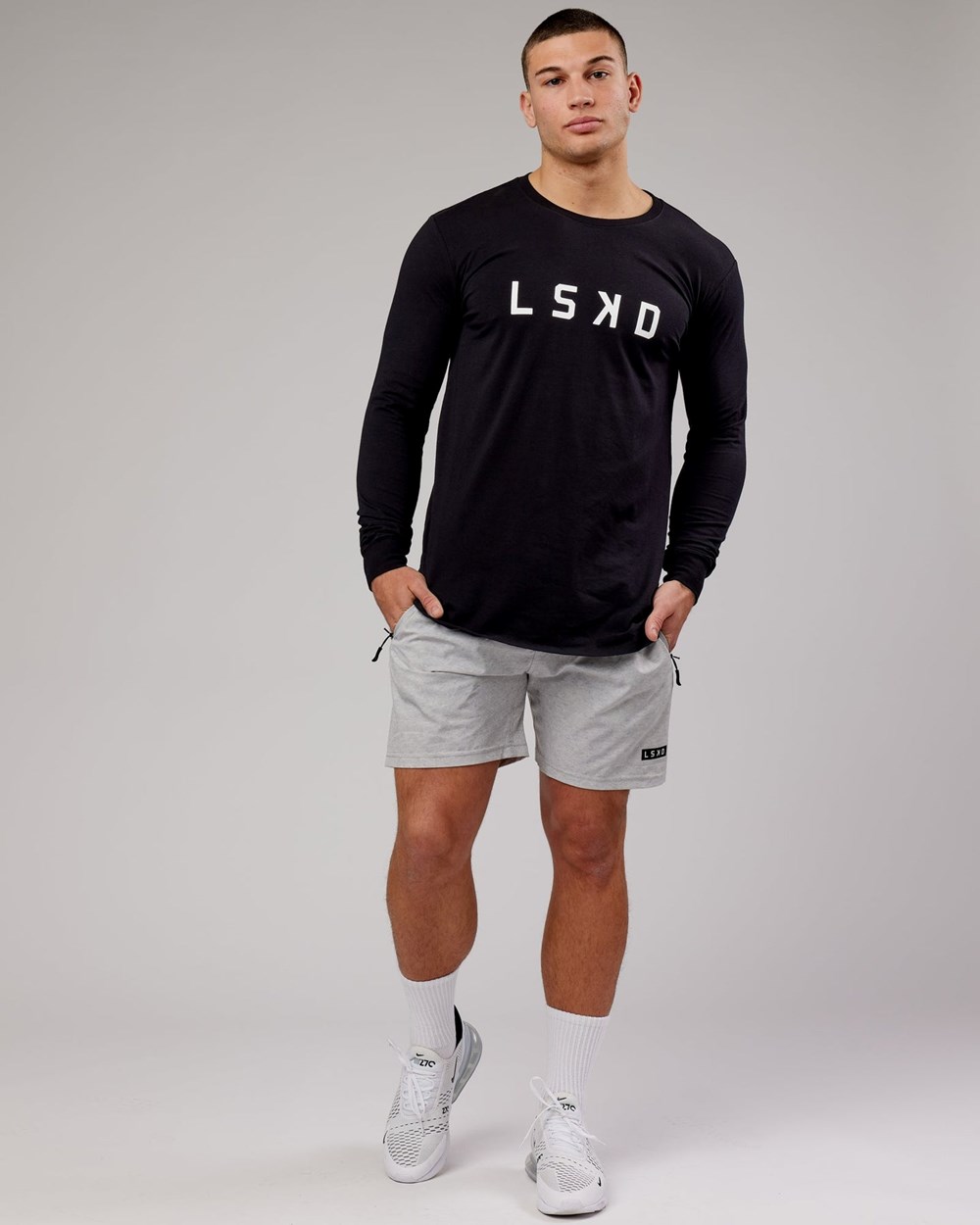 Black / White LSKD Power FLXDRY LS Tee | IN7092465