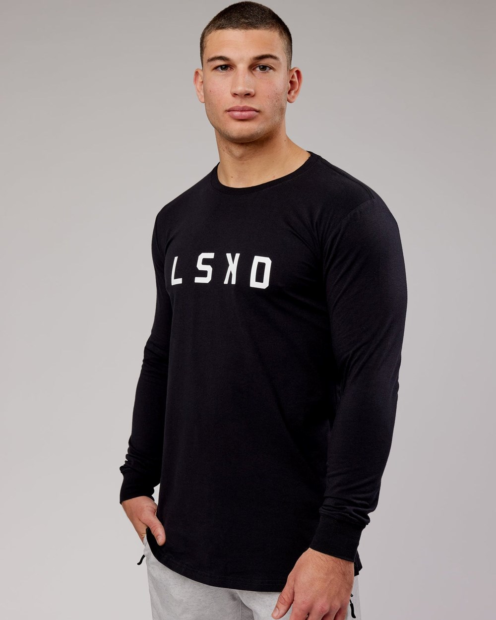 Black / White LSKD Power FLXDRY LS Tee | IN7092465