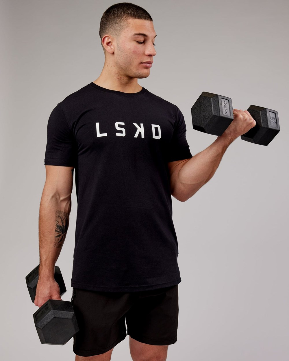 Black / White LSKD Power FLXDRY Tee | AW1230684