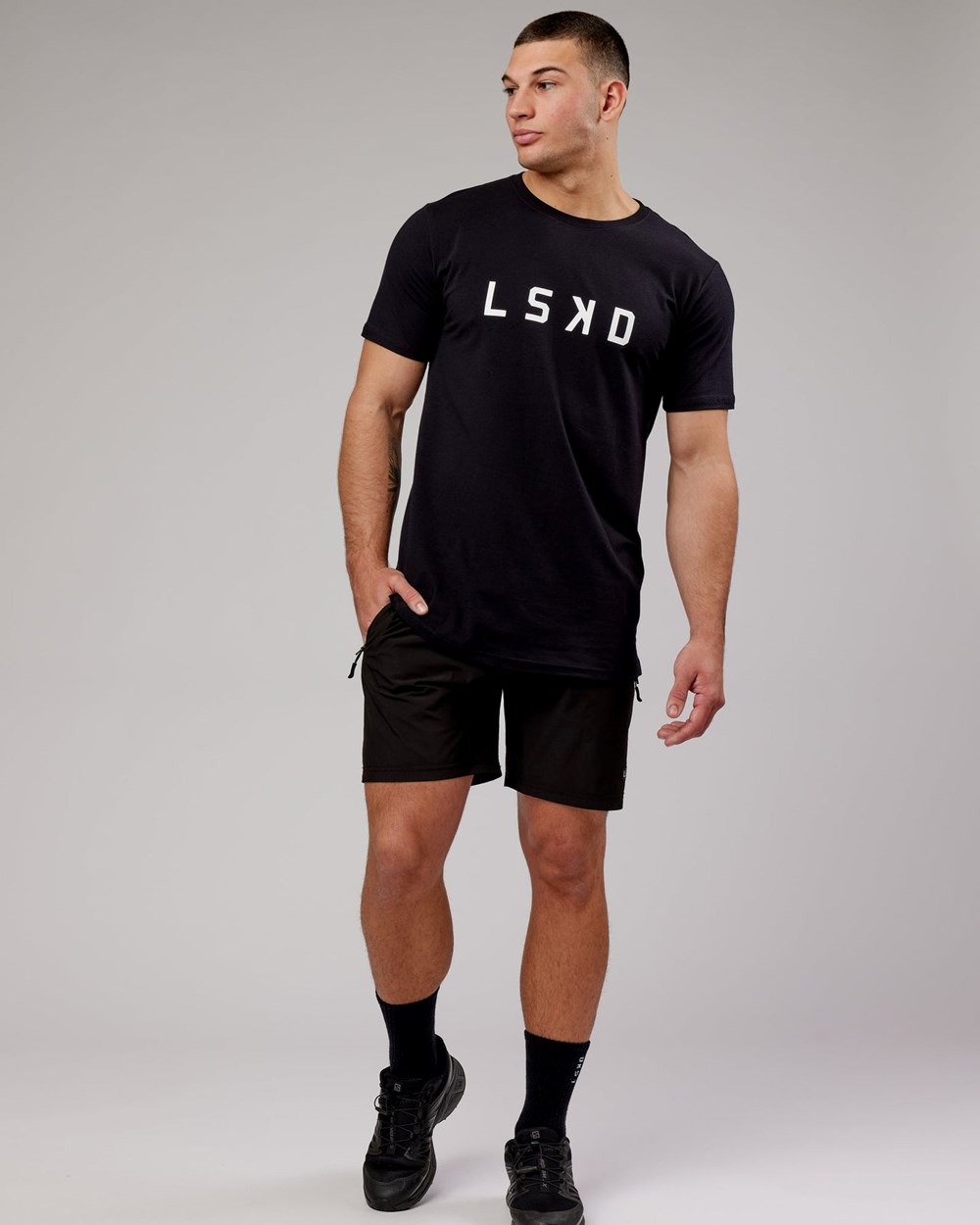 Black / White LSKD Power FLXDRY Tee | AW1230684