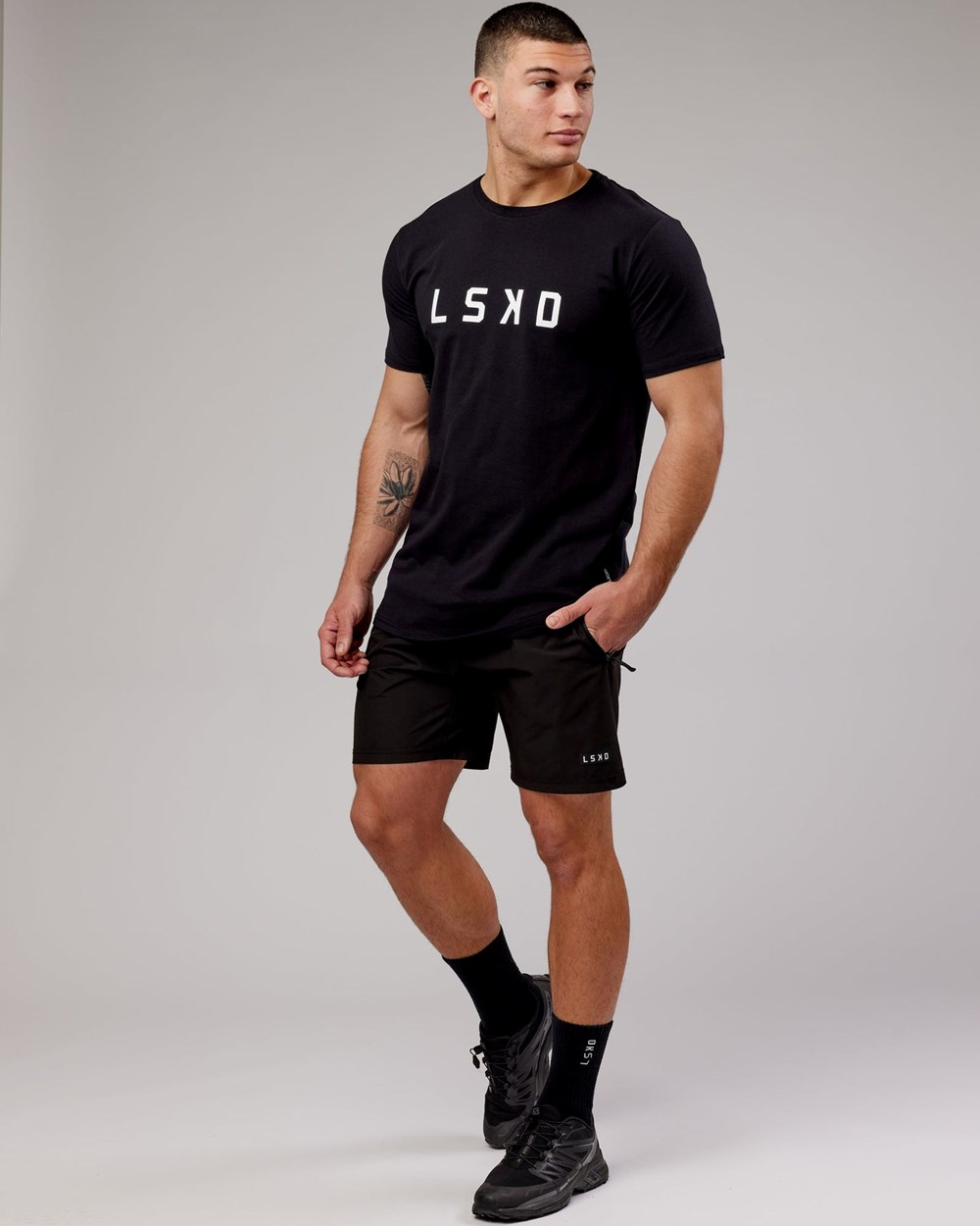 Black / White LSKD Power FLXDRY Tee | AW1230684