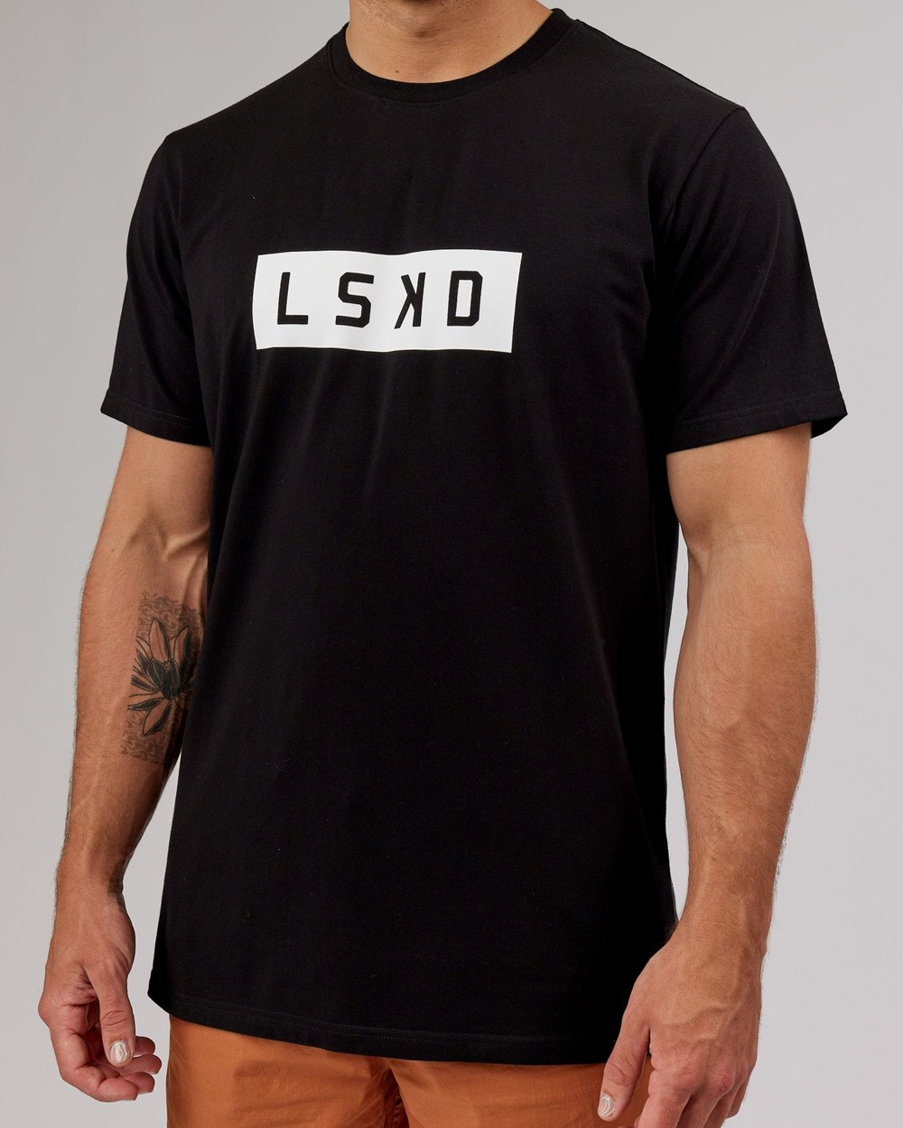 Black / White LSKD Strength FLXCotton Tee | FB5806413