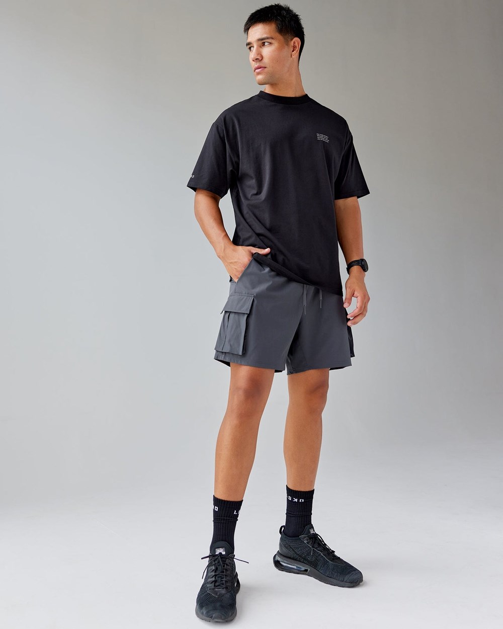 Black / White LSKD Strive FLXCotton Tee Oversize | VT7416892