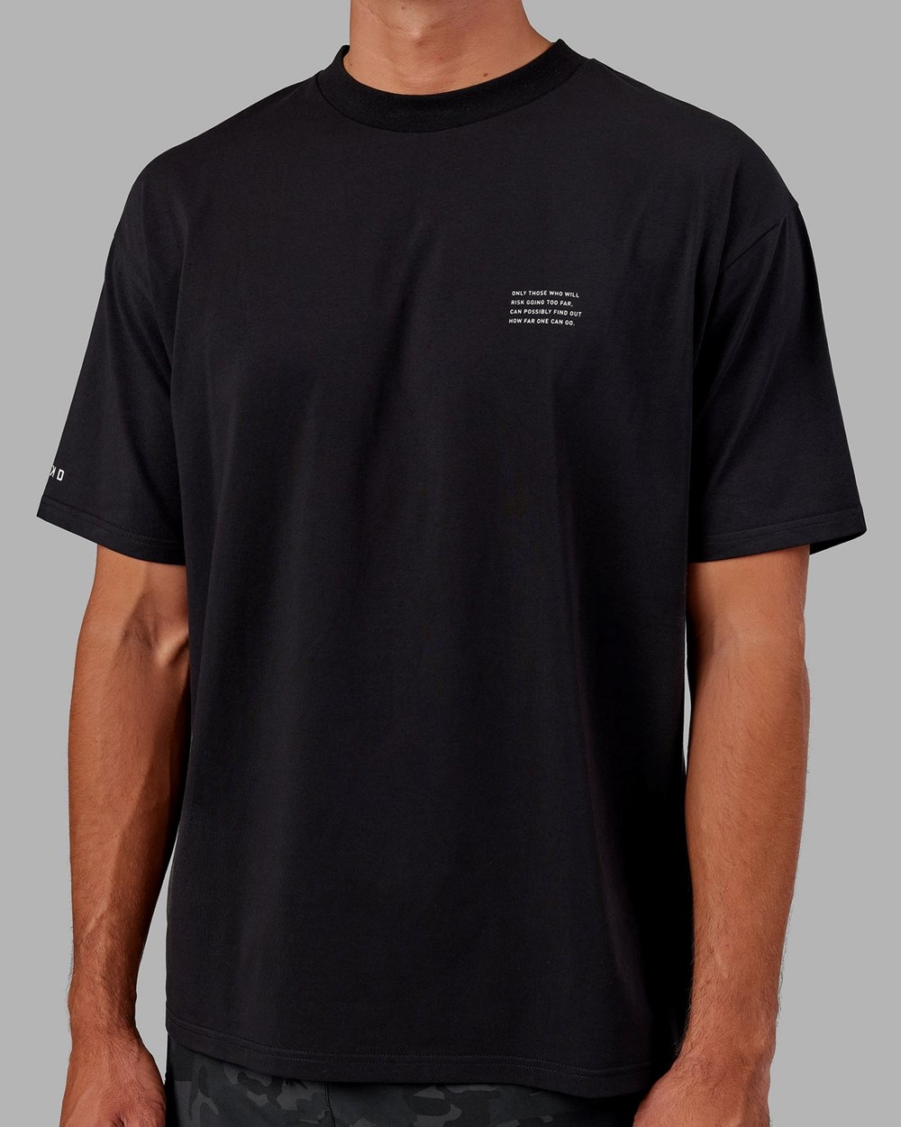 Black / White LSKD Strive FLXCotton Tee Oversize | XU9283540