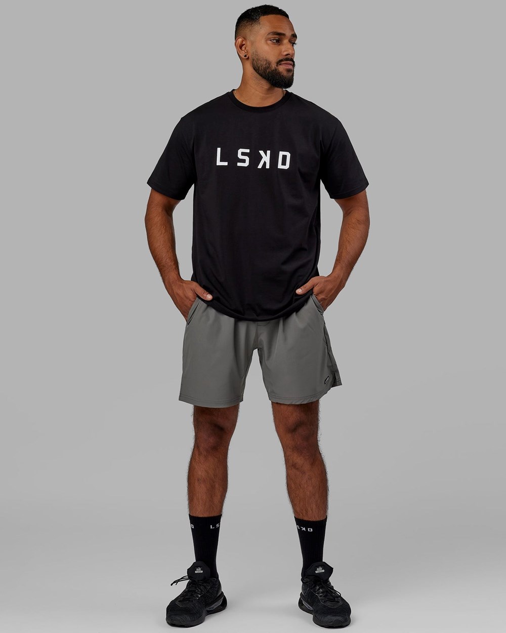 Black / White LSKD Structure Tee | XD6102783