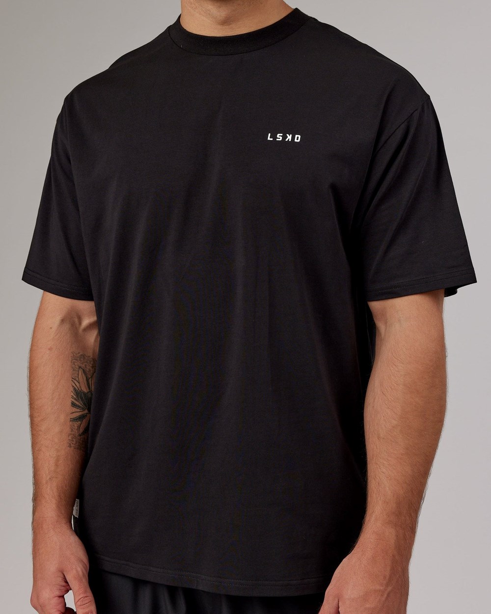 Black / White LSKD VS5 FLXCotton Tee Oversize | XV1578034