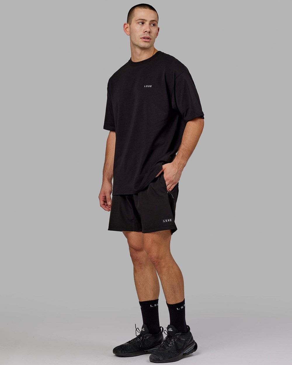 Black / White LSKD VS6 FLXCotton Tee Oversize | CW5468092