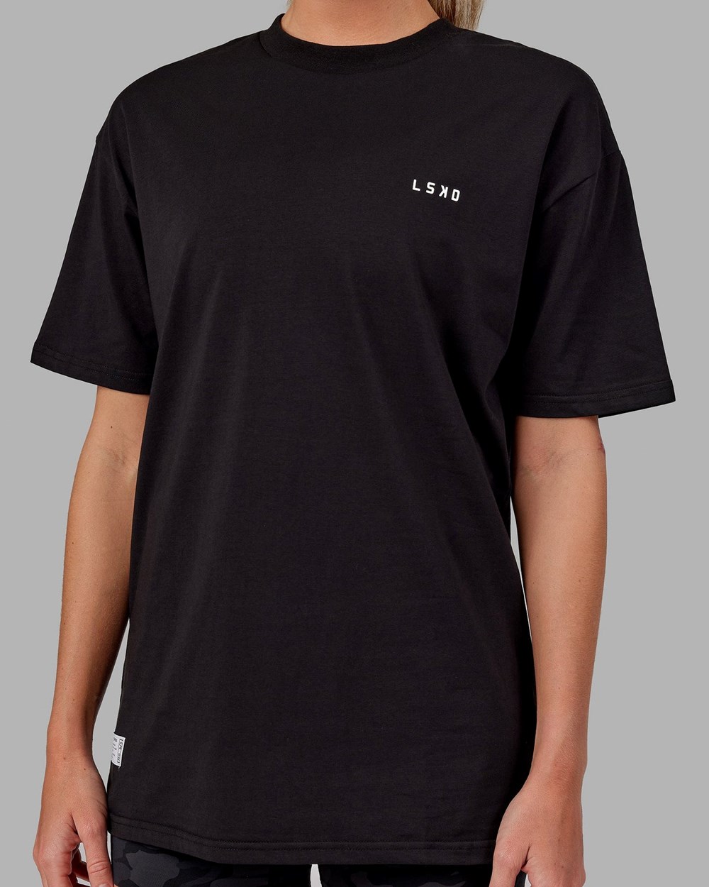 Black / White LSKD VS6 FLXCotton Tee Oversize | OL8567349