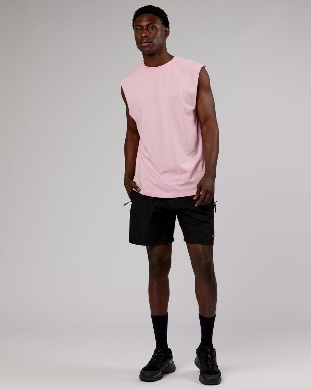 Bleached Mauve LSKD LTRD FLXCotton Tank Oversize | TB7940361