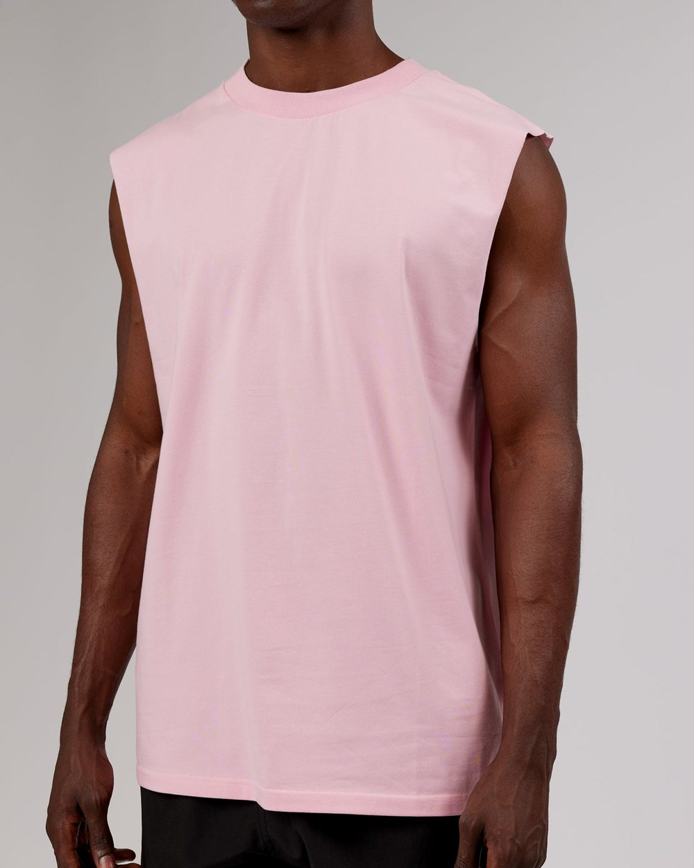 Bleached Mauve LSKD LTRD FLXCotton Tank Oversize | TB7940361