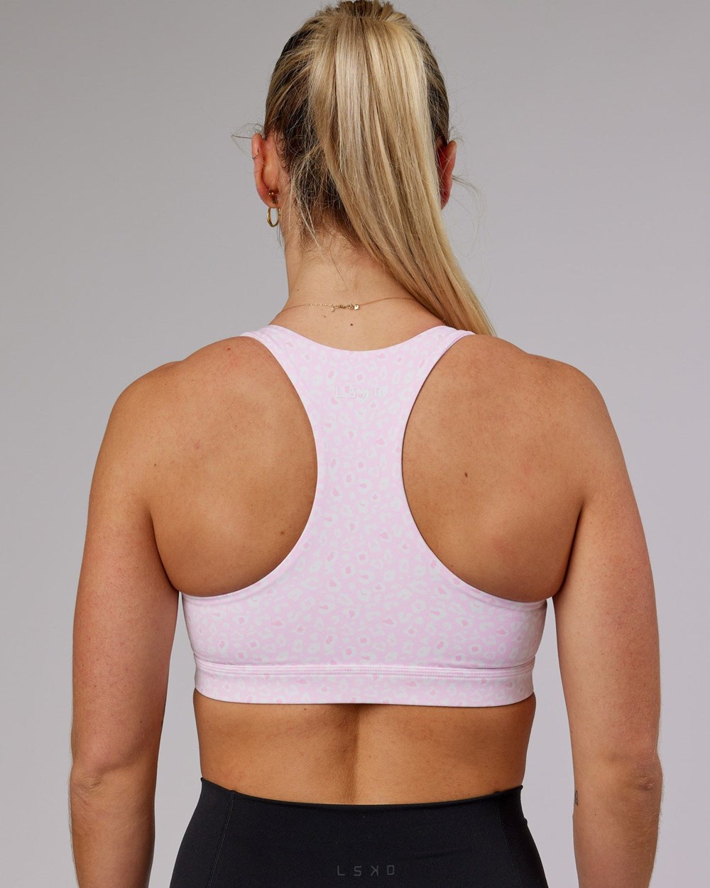 Blush Leopard LSKD Base Sports Bra | SU0273418