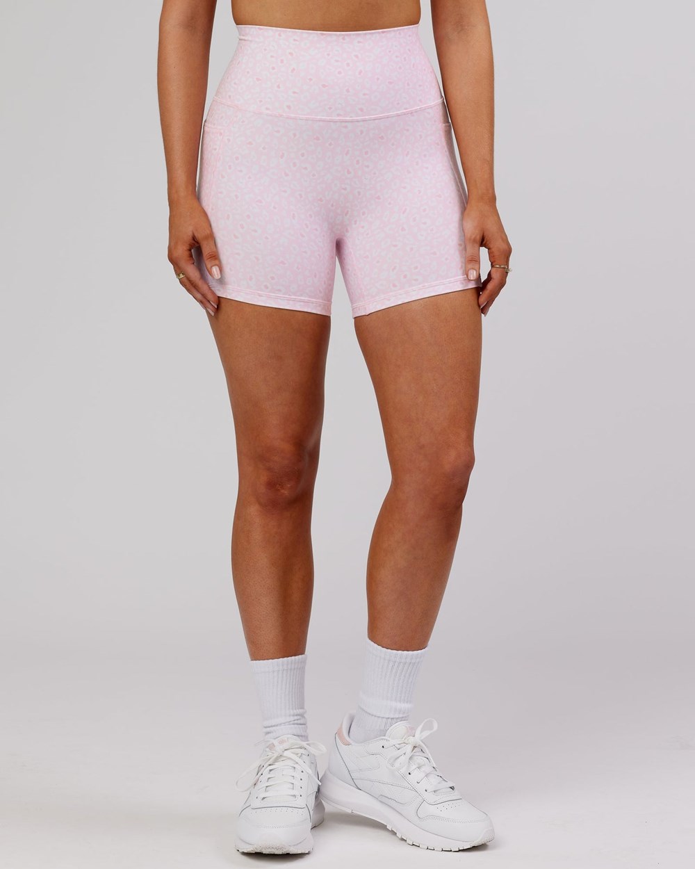 Blush Leopard LSKD Fusion X-Length Bike Short | EX6781249