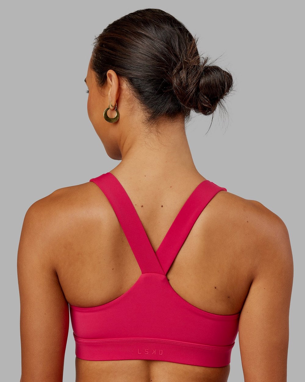 Boysenberry LSKD Rep Sports Bra Small Logo | PL9627518