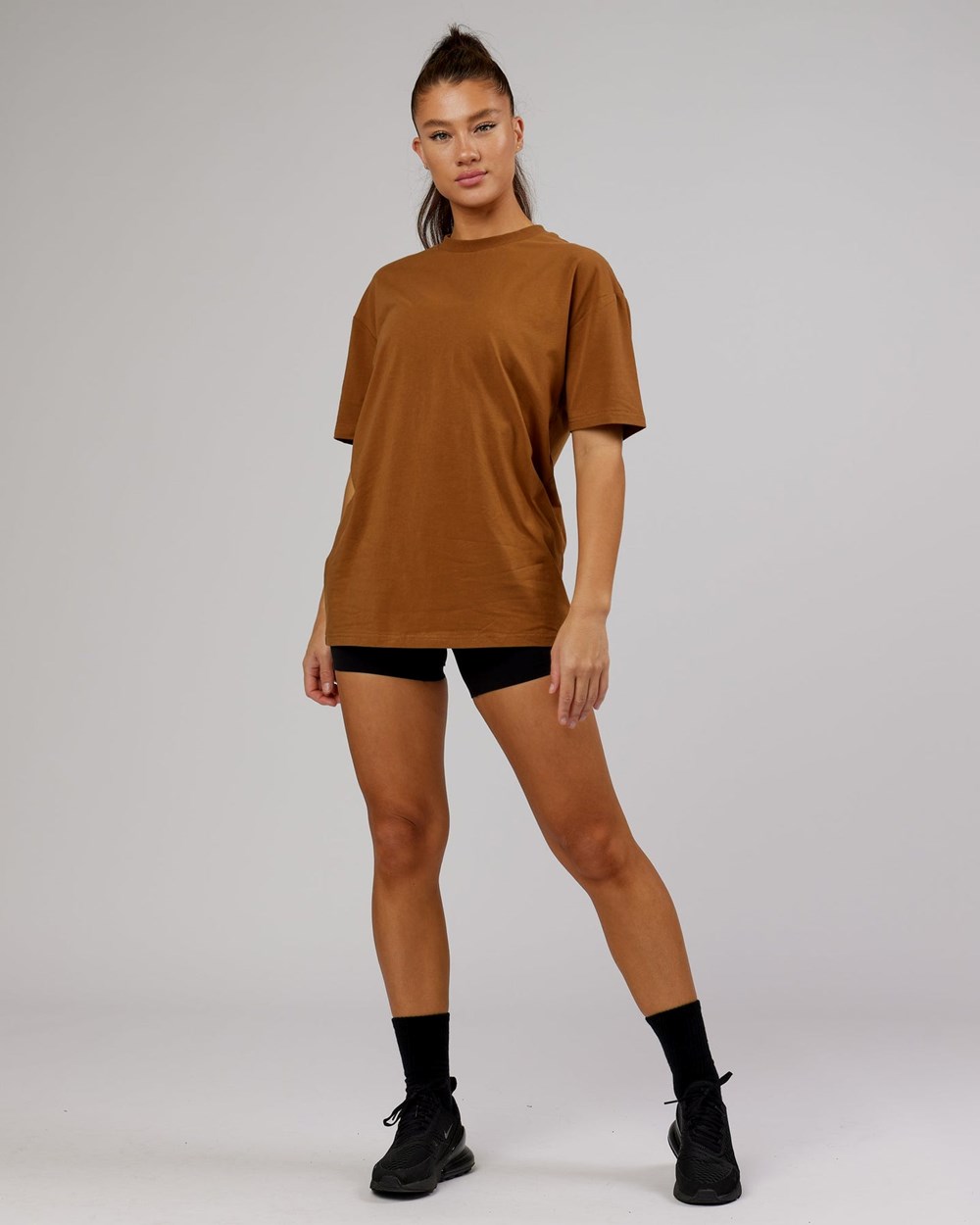 Camel LSKD LTRD FLXCotton Tee Oversize | GU6724831