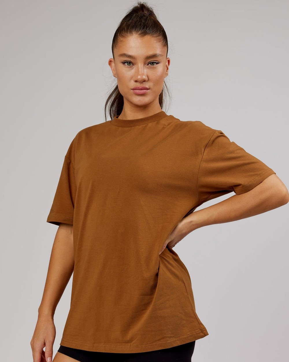 Camel LSKD LTRD FLXCotton Tee Oversize | GU6724831