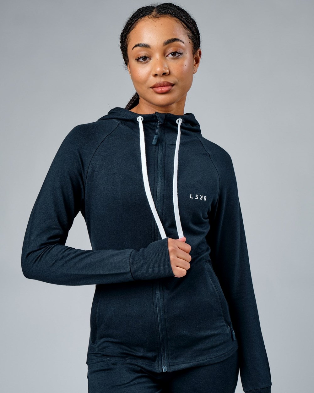 Carbon LSKD PB Zip Through Hoodie | DE0769543