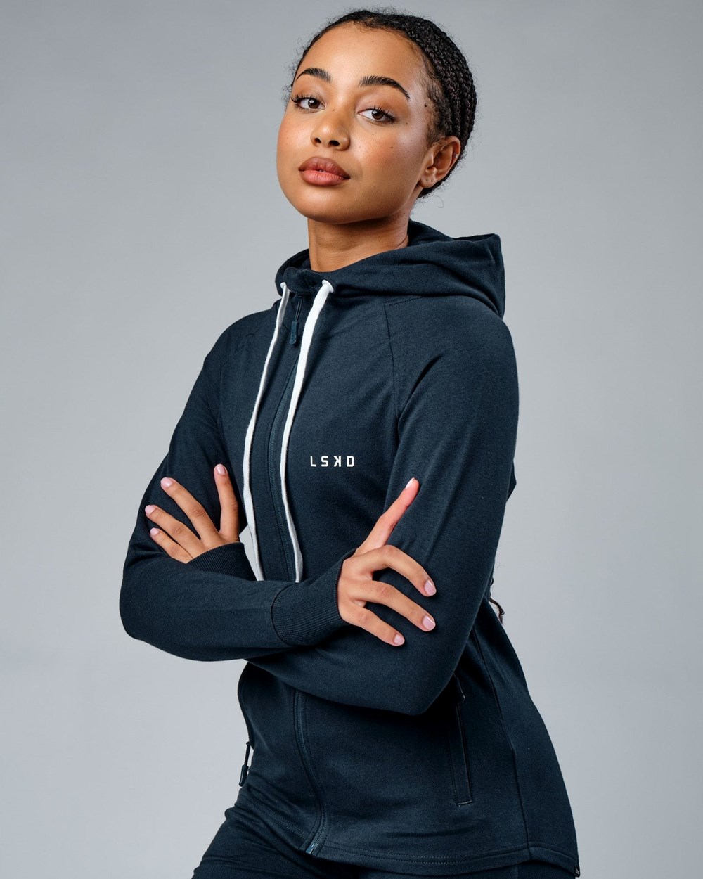 Carbon LSKD PB Zip Through Hoodie | DE0769543