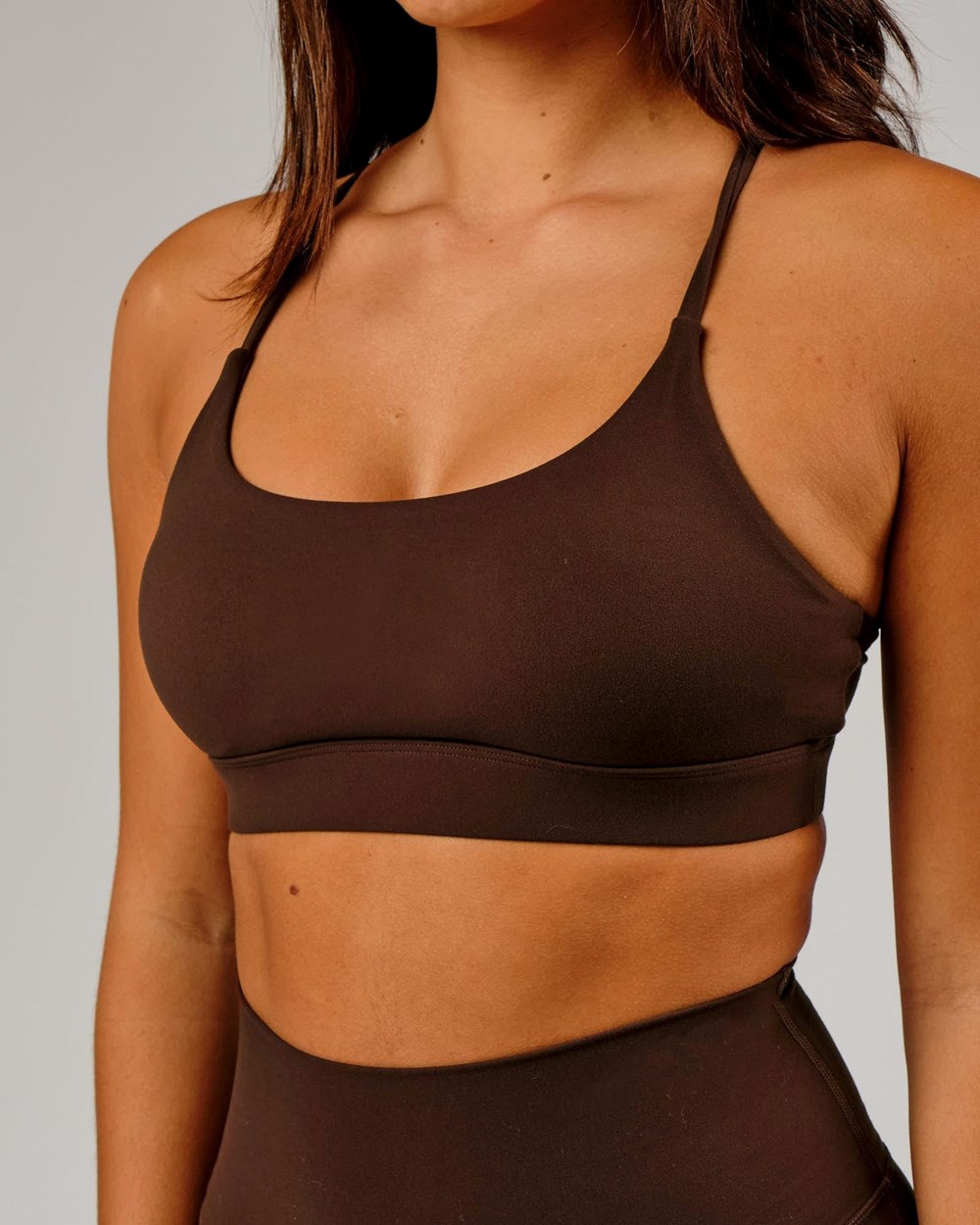 Chocolate LSKD Elixir Sports Bra | BS0851643