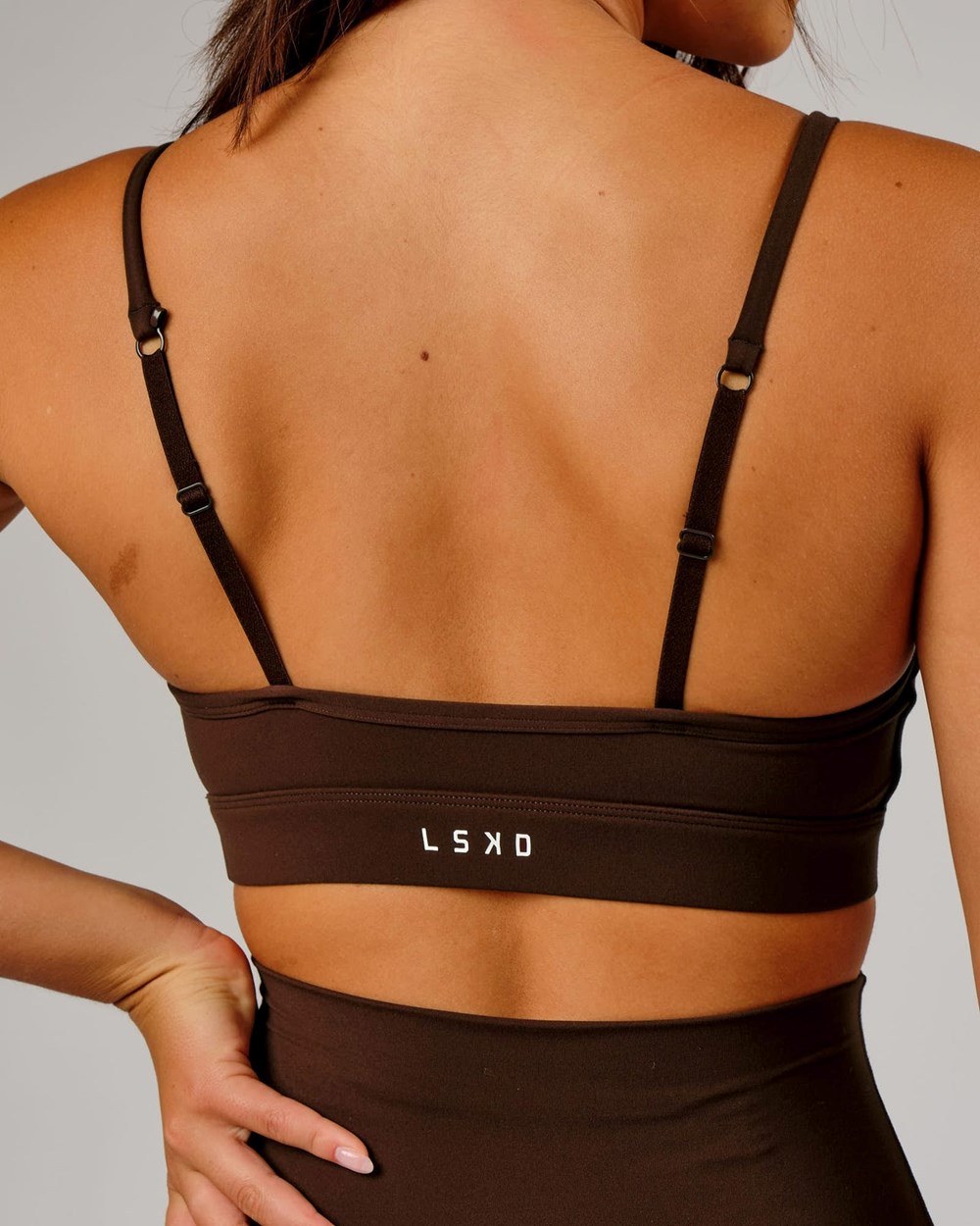 Chocolate LSKD Elixir Sports Bra | BS0851643