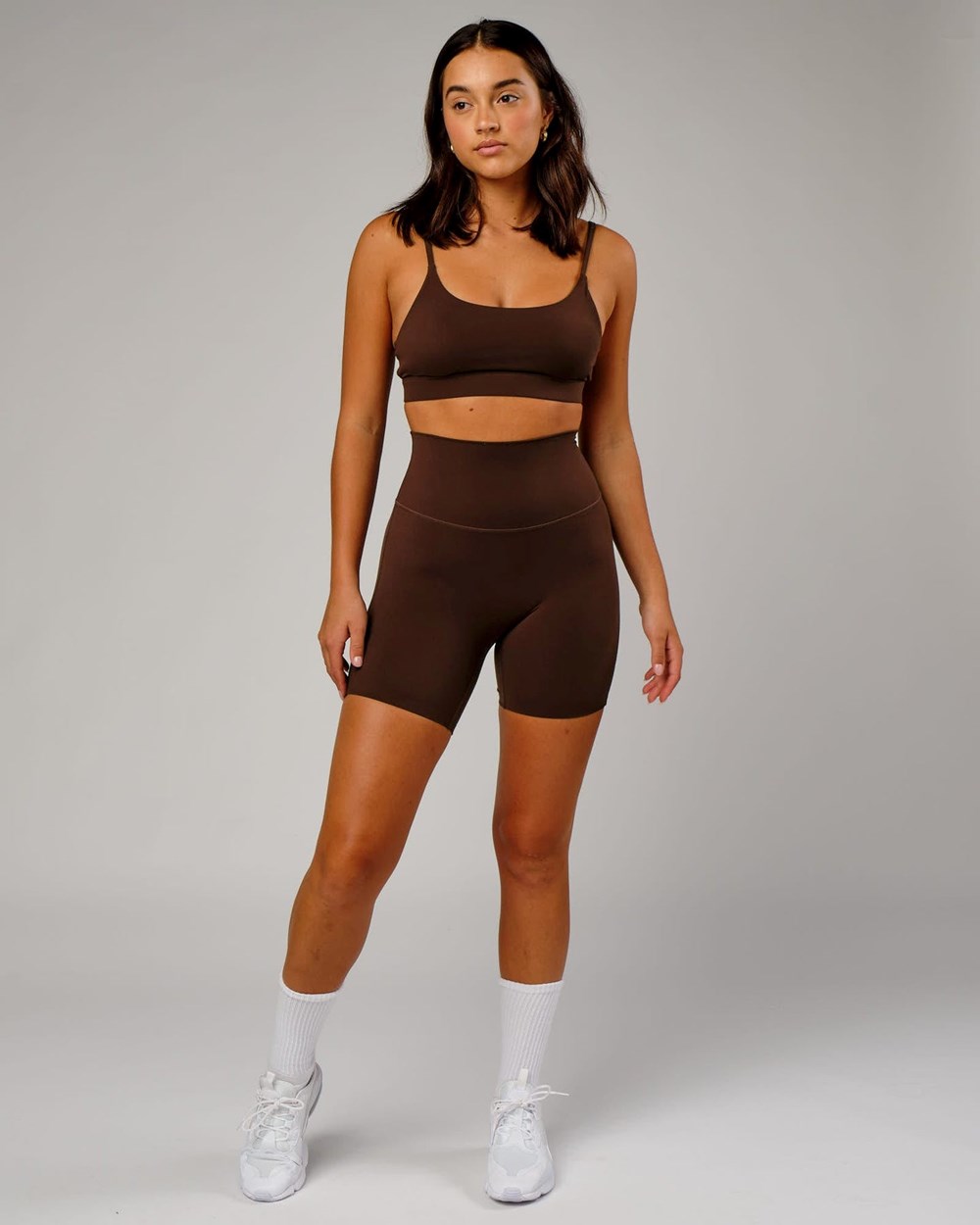 Chocolate No Logo LSKD Elixir Mid-Length Bike Short | NE4536087