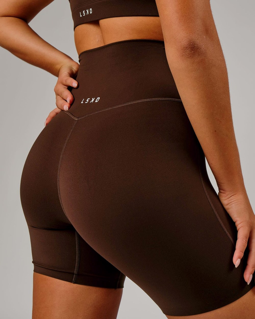 Chocolate No Logo LSKD Elixir Mid-Length Bike Short | NE4536087