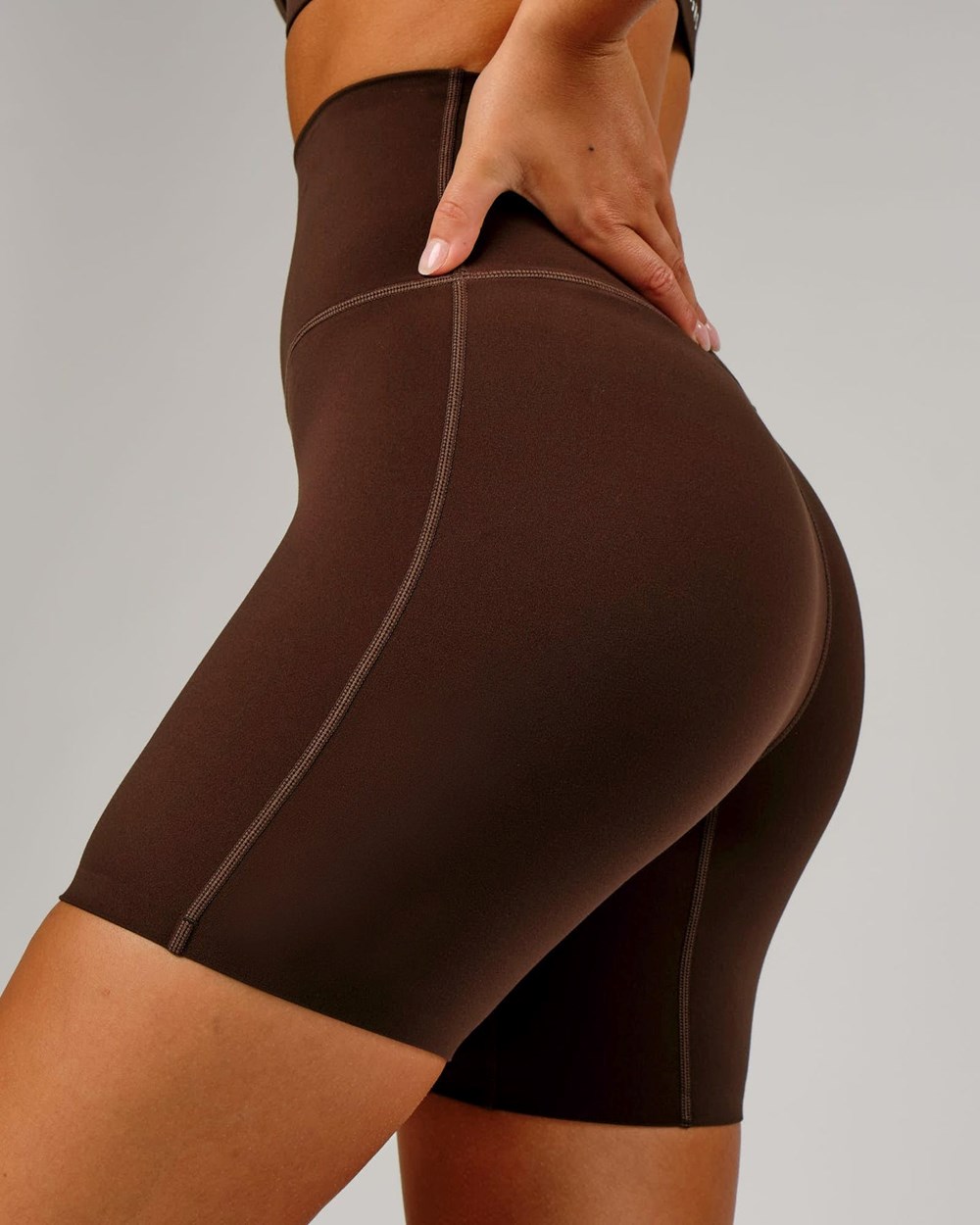 Chocolate No Logo LSKD Elixir Mid-Length Bike Short | NE4536087