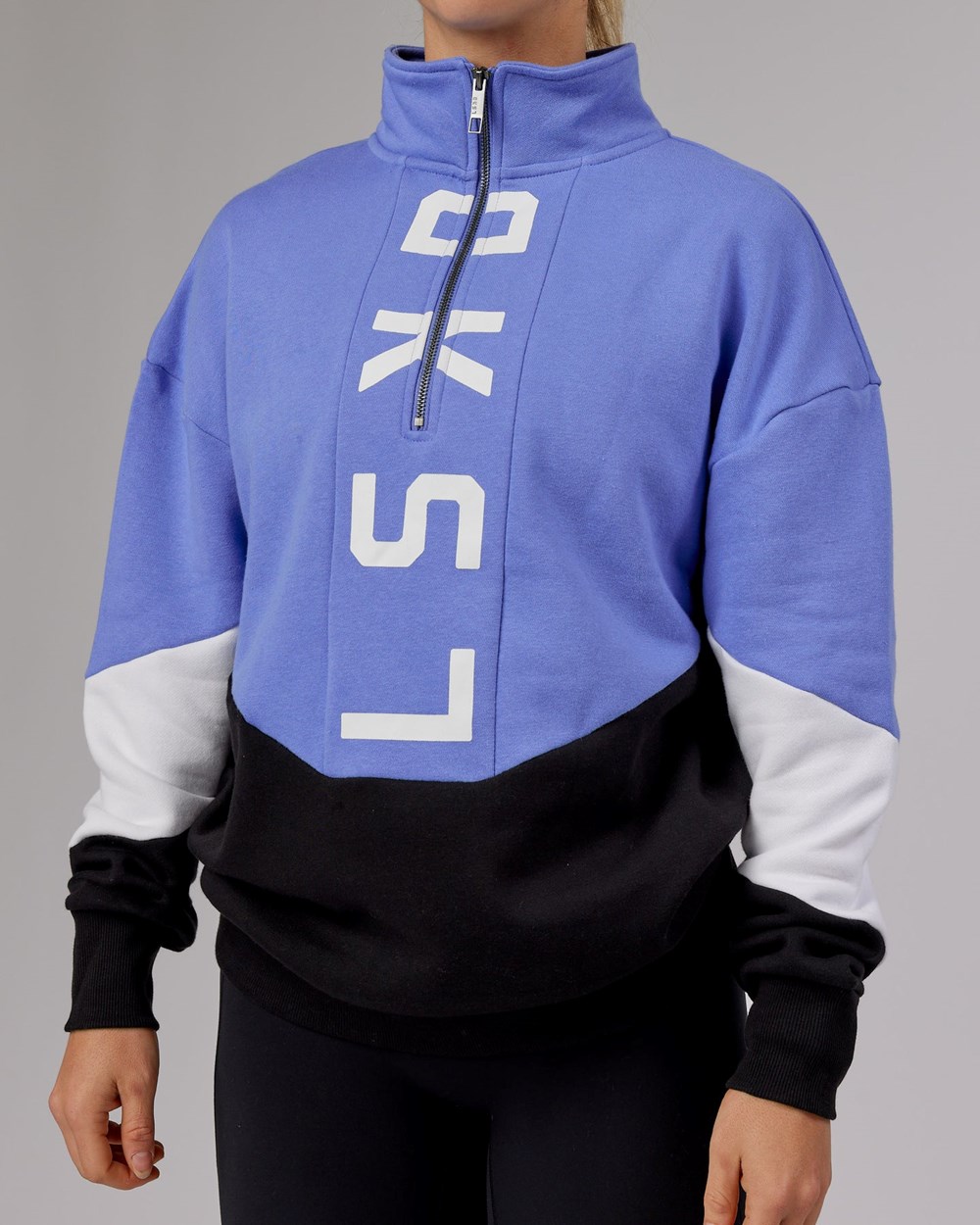 Cornflower Blue / Black LSKD Inversion Sweater Oversize | WX0175823