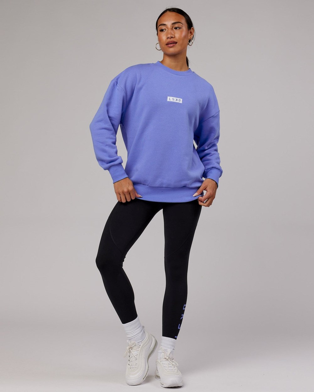 Cornflower Blue LSKD Cornerstone Sweater Oversize | FL9107358