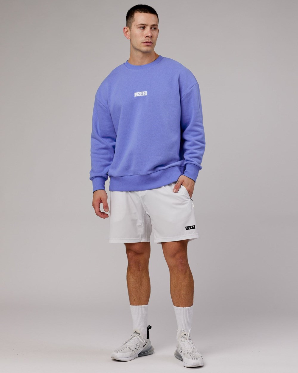 Cornflower Blue LSKD Cornerstone Sweater Oversize | PG4306159