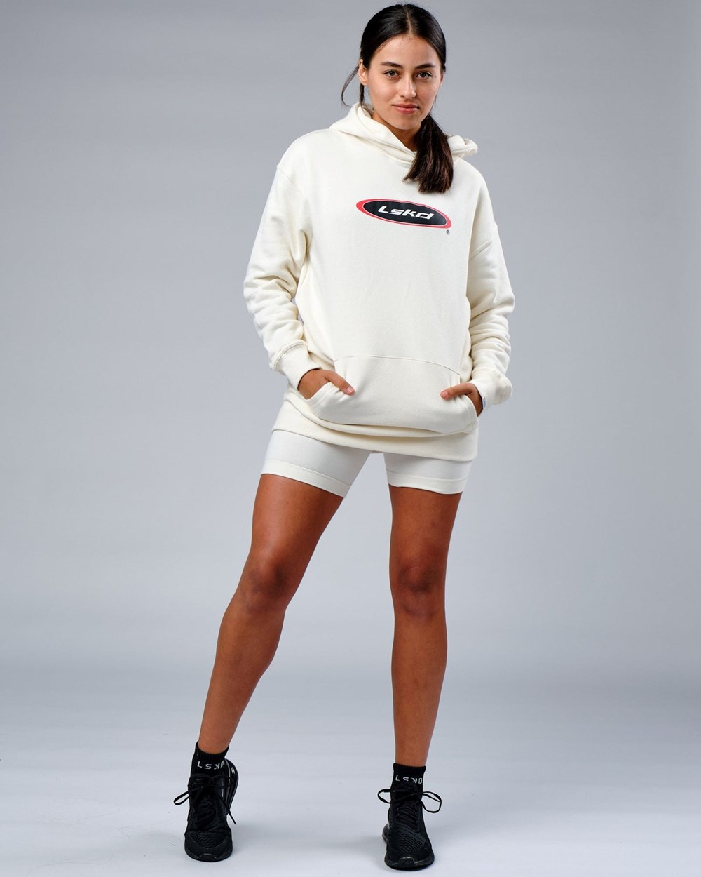 Cream LSKD Circa 2003 Oversize Hoodie | DU2634780