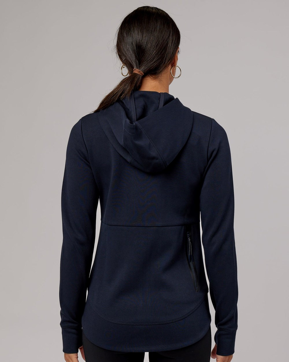 Dark Navy LSKD Athlete ForgedFleece Zip Through Hoodie | AC4238657