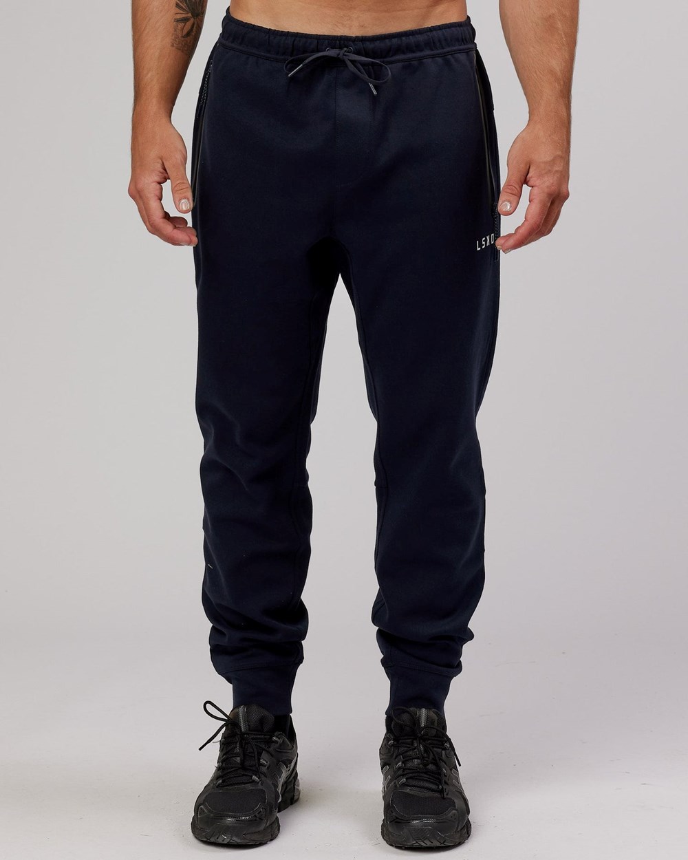 Dark Navy LSKD Athlete ForgedFleece Zip Jogger | BH1035942