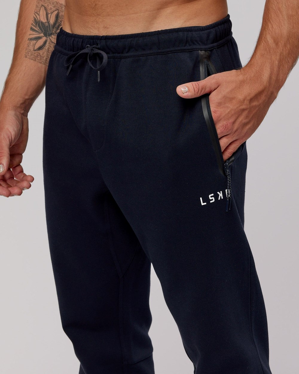 Dark Navy LSKD Athlete ForgedFleece Zip Jogger | BH1035942