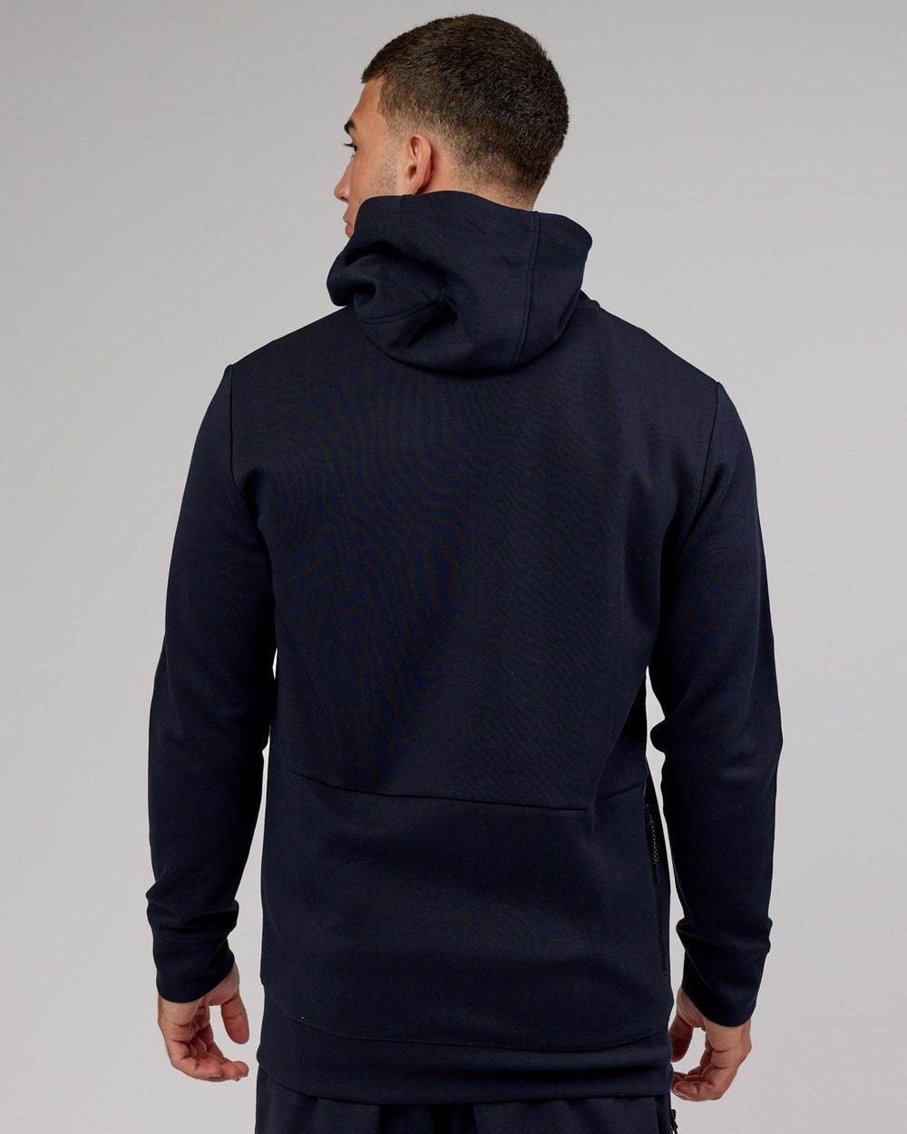 Dark Navy LSKD Athlete ForgedFleece Zip Up Hoodie | QC6489532